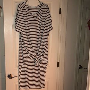 Stripe Cover Up- Plus Size